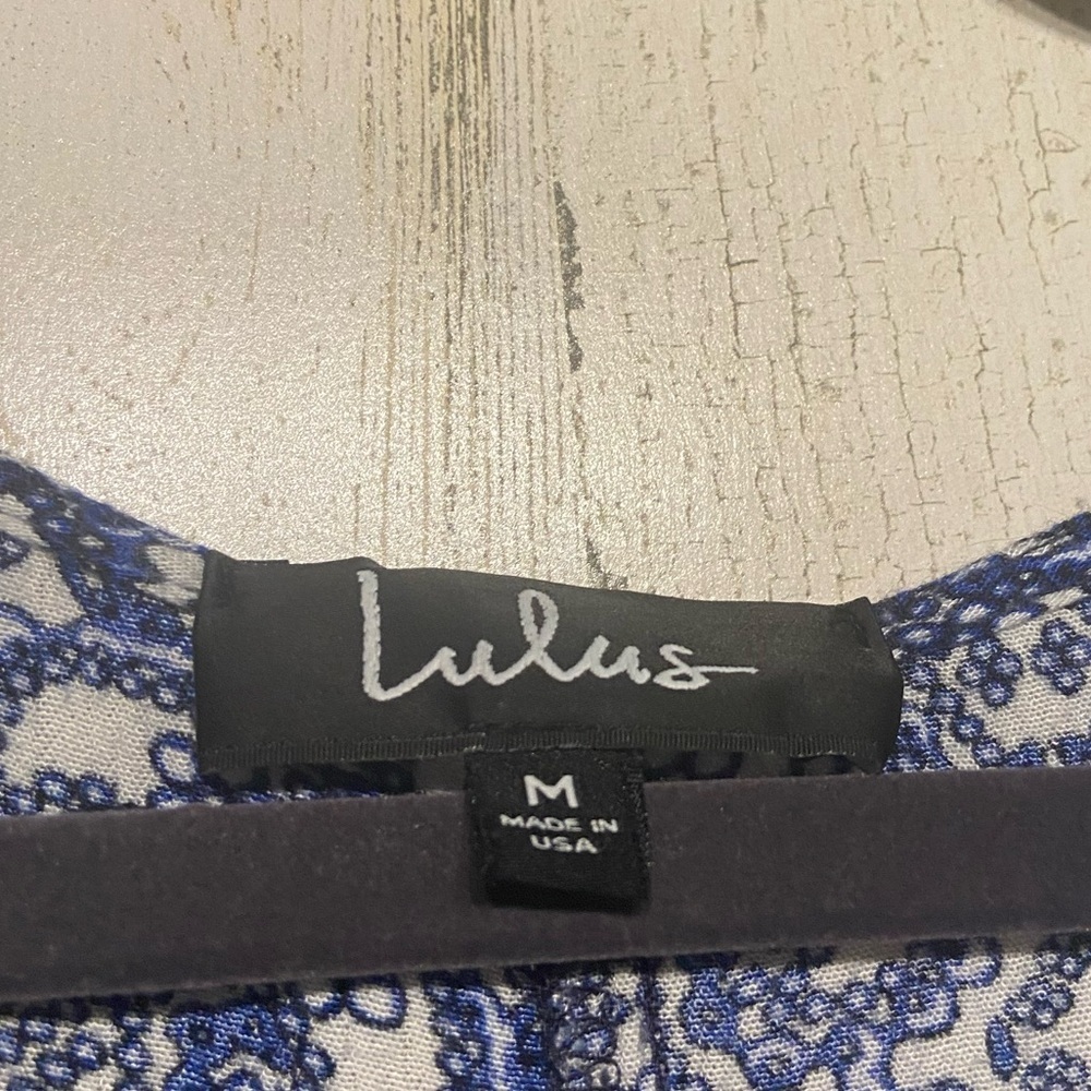 Lulus Mandala Daydream Blue Print Maxi Dress Medium - Picture 8 of 10